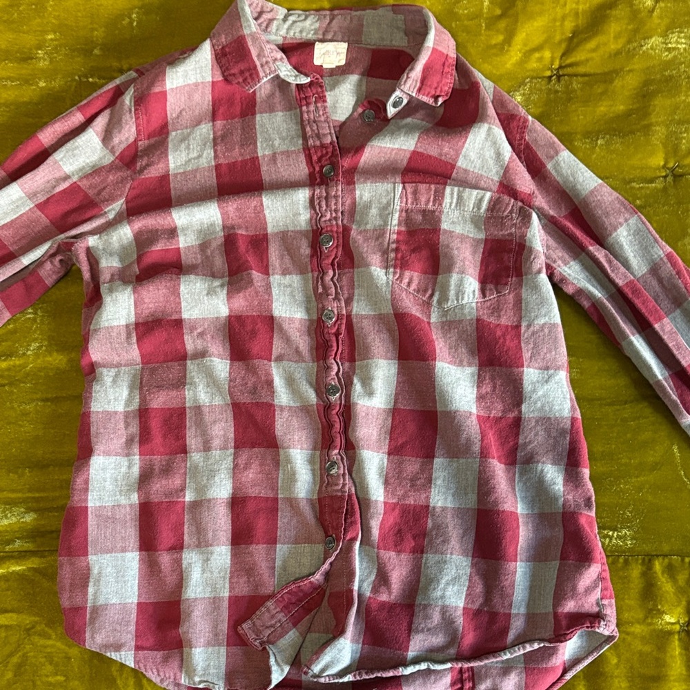 J.crew perfect shirt-  Red Plaid